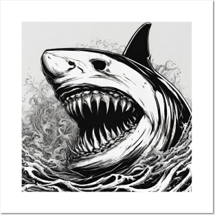 Evil Shark Posters and Art
